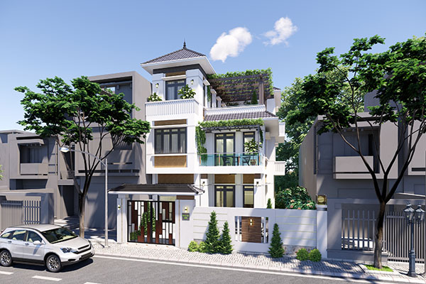 Thiết kế & thi công nhà phố 3 tầng (7.5x13m) tại Quảng Yên - Quảng Ninh
