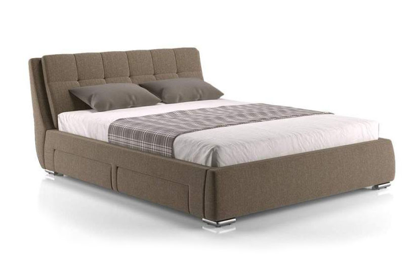 Giường ngủ bọc nỉ nhỏ gọn B222