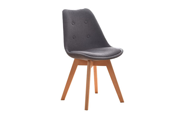 Ghế cafe - ghế Eames chân gỗ bọc nỉ cao cấp C510
