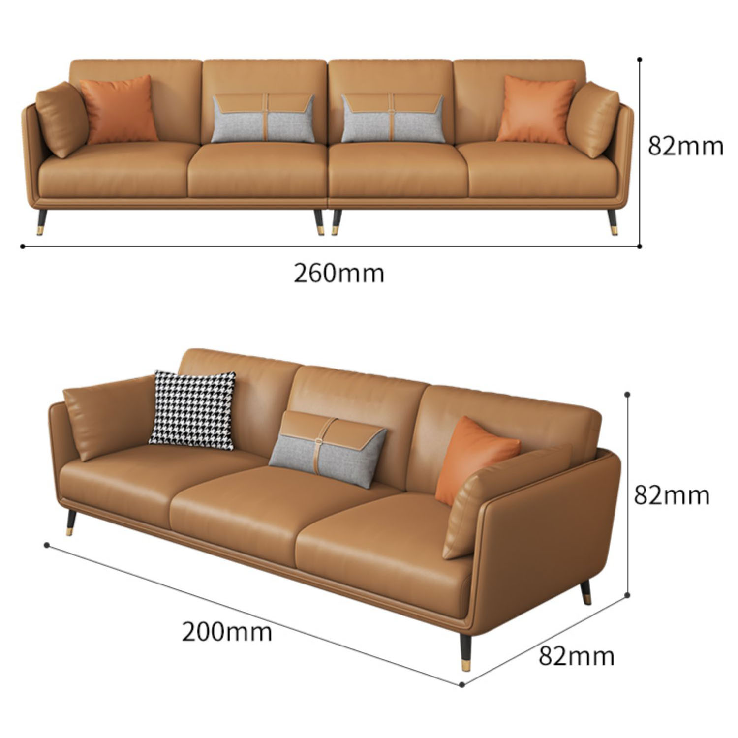 Kích thước sofa tùy biến dễ dàng