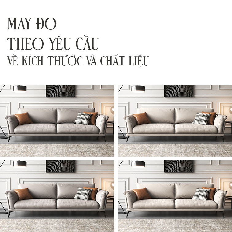 Sofa văng kích thước phù hợp với phòng khách nhỏ