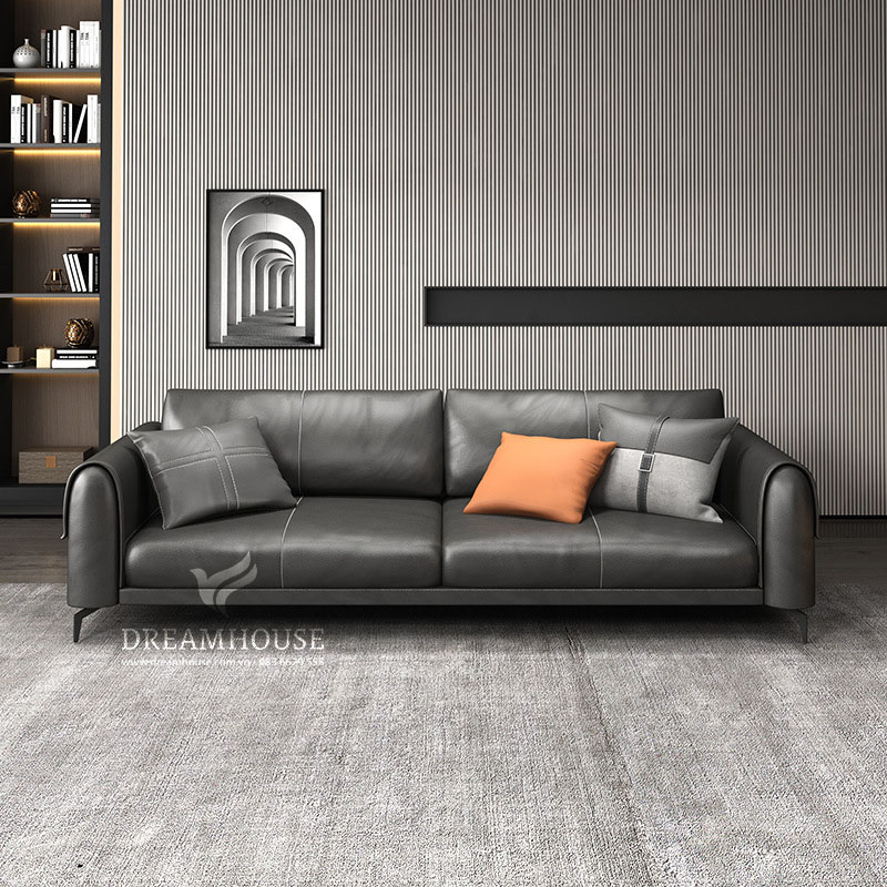 Sofa da phong cách hiện đại S799