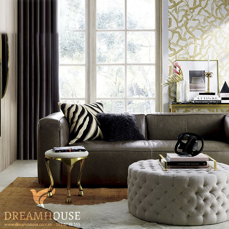 Sofa da sang trọng S793