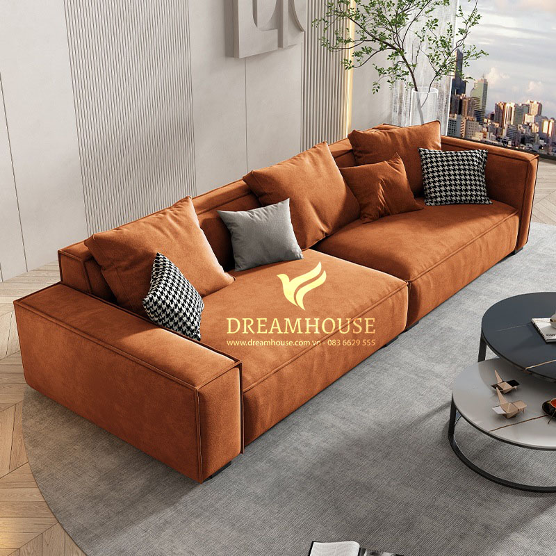 Sofa nỉ kiểu Bắc Âu S780