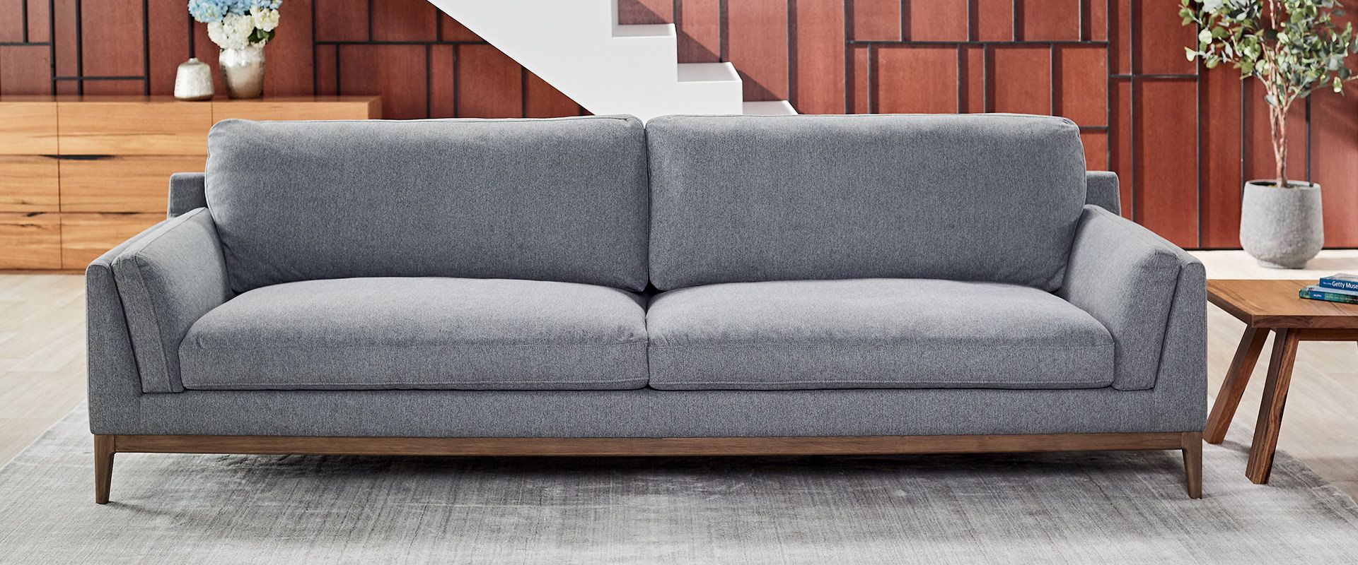 sofa góc vải bố