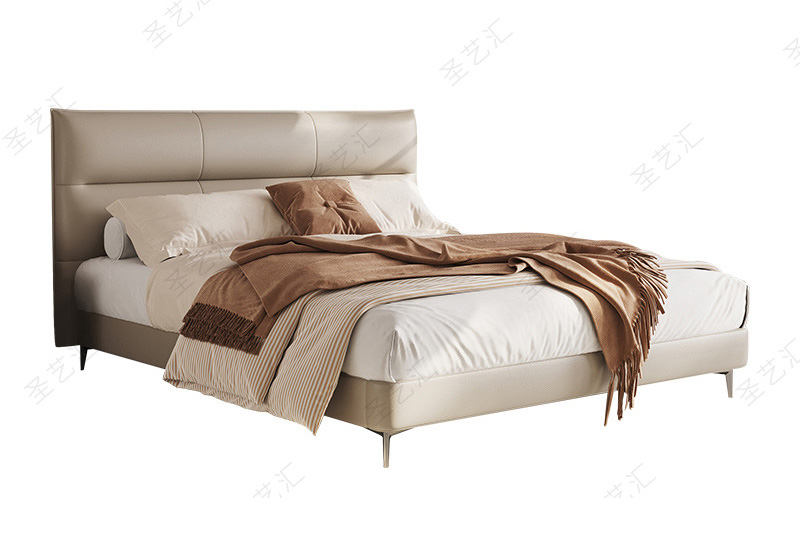 Giường bọc da hiện đại B961