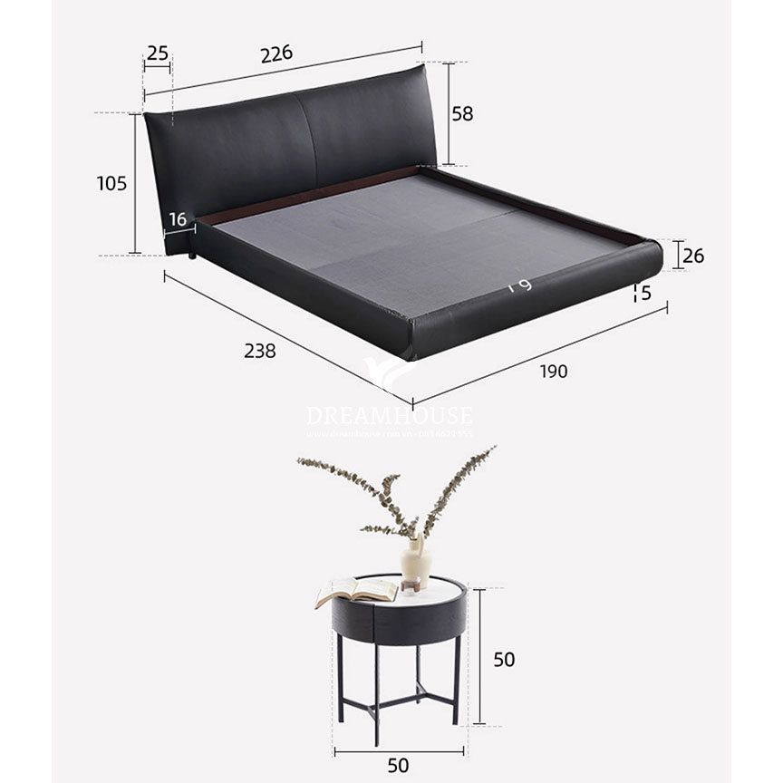 Kích thước được tùy biến theo yêu cầu