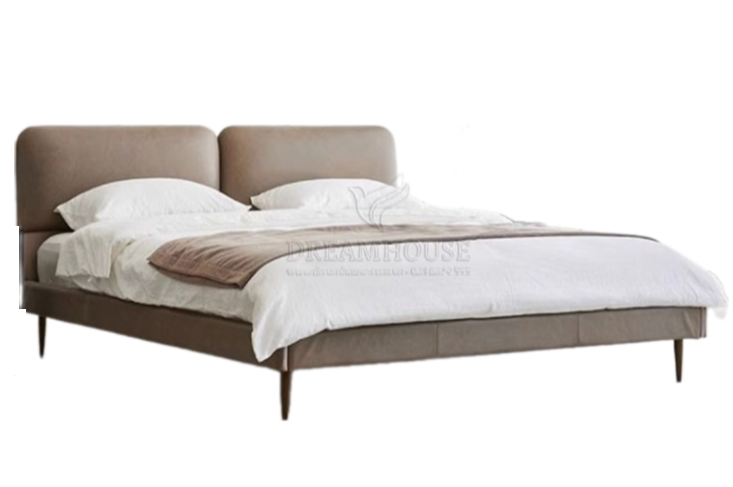 Giường bọc da phong cách tối giản B620