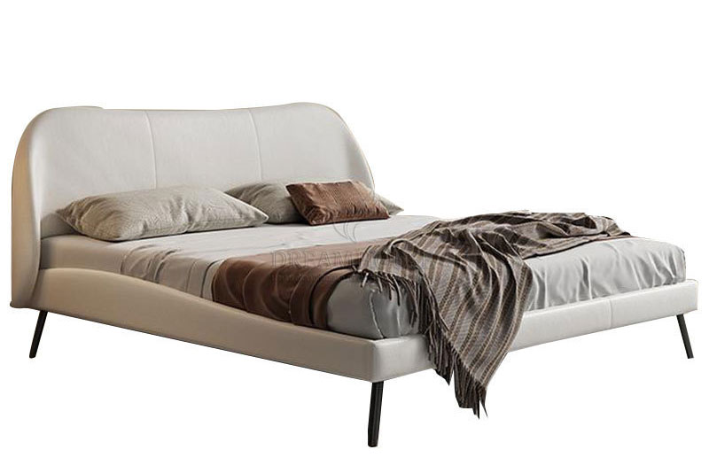 Giường bọc da phong cách tối giản B625