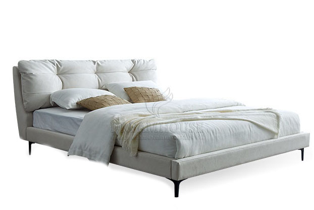 Giường bọc nỉ cao cấp B611