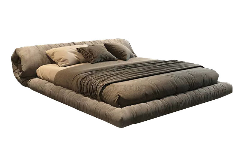 Giường bọc nỉ cao cấp B613