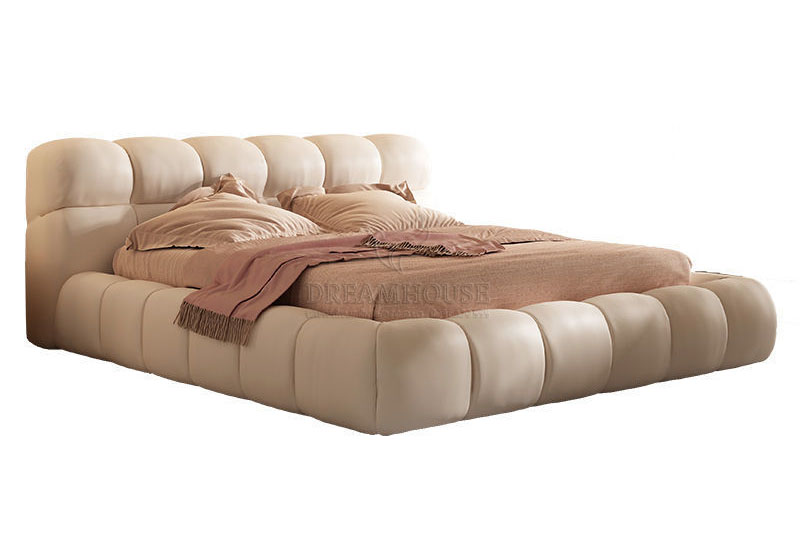 Giường bọc nỉ hiện đại B615