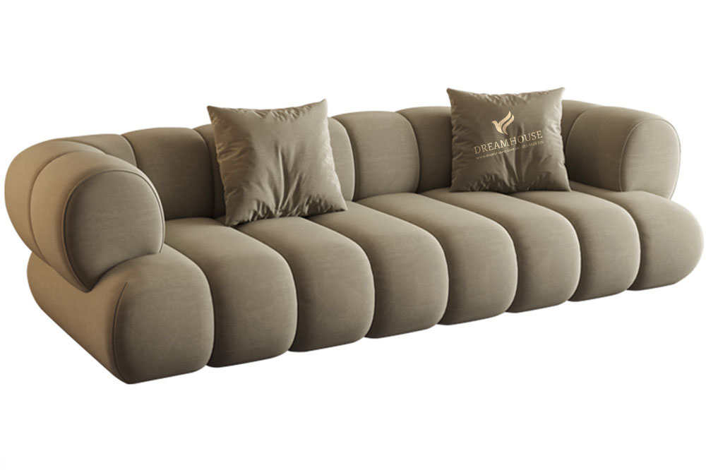 Sofa Benji bọc nỉ phong cách Ý S295