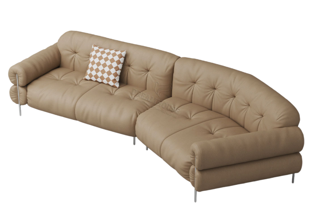 Sofa da Rudai sang trọng S268