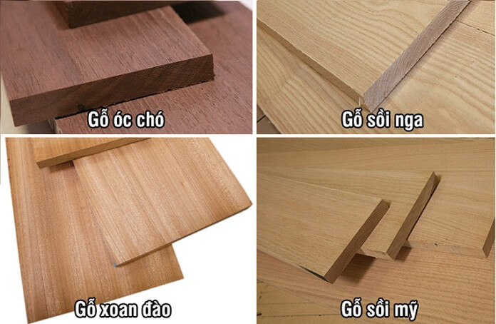 Một số loại gỗ tự nhiên làm khung ghế sofa