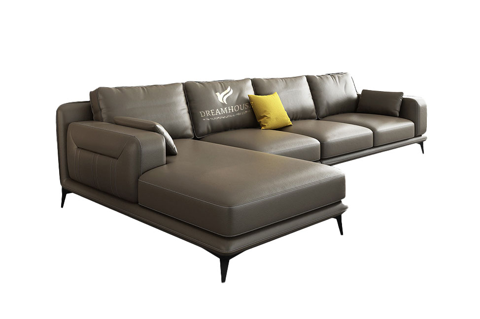 Sofa kiểu Ý da bò thật S294