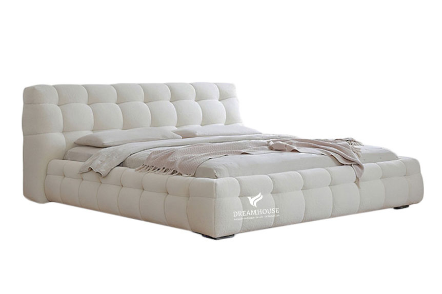 Giường COVELL Modern vải Boucle B323