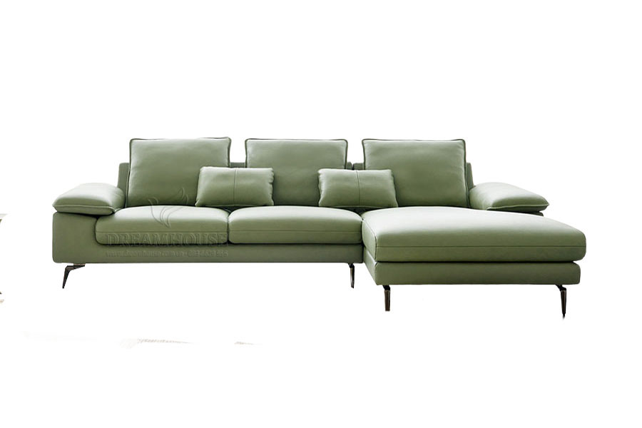 Ghế sofa góc bọc da Microfbier S935