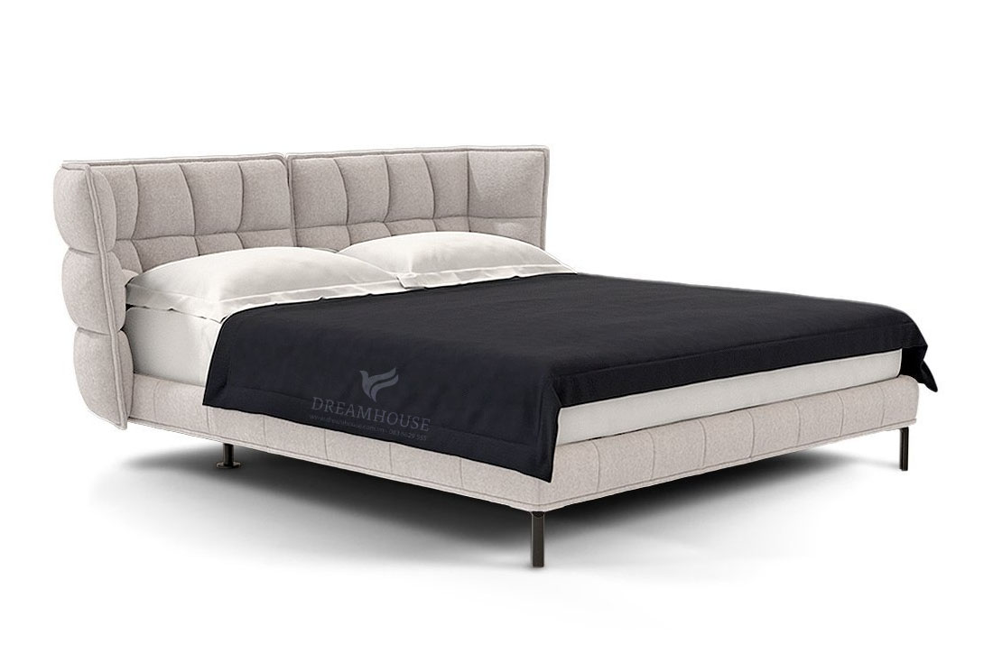 Giường Husk bọc da hiện đại B347