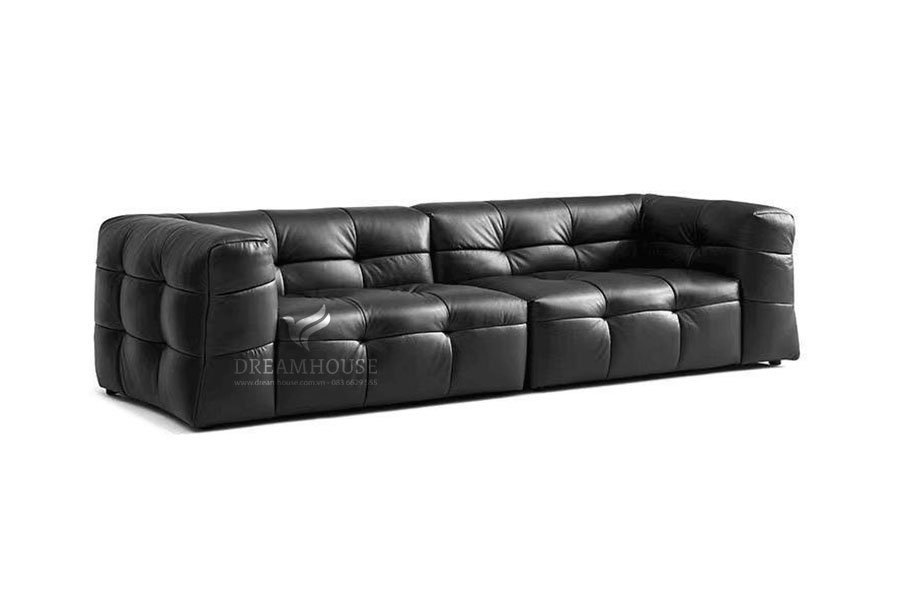 Sofa da cho phòng khách nhỏ S339