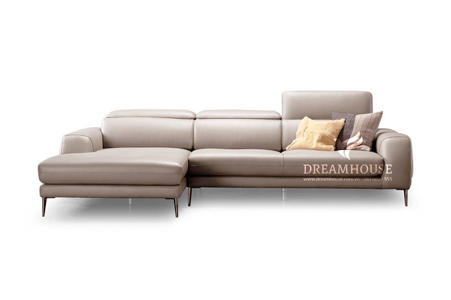 Sofa góc bọc da Nano hiện đại S229
