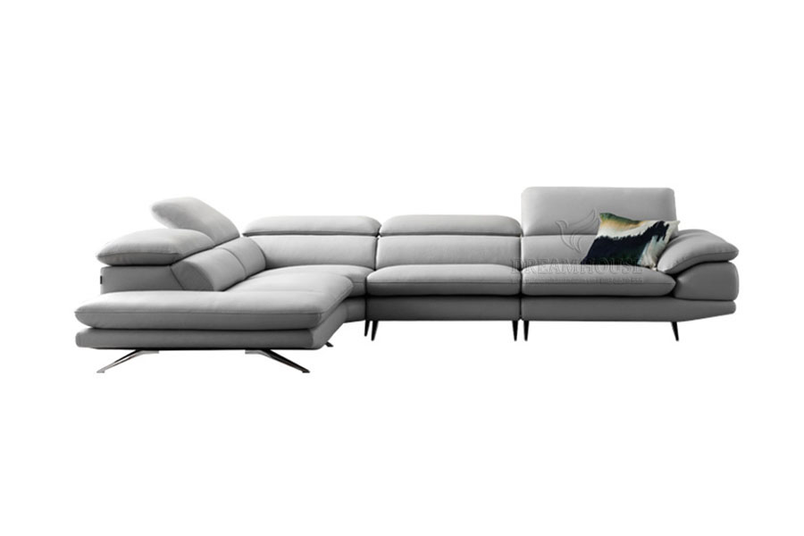 Sofa góc tựa lưng gật gù sang trọng S589