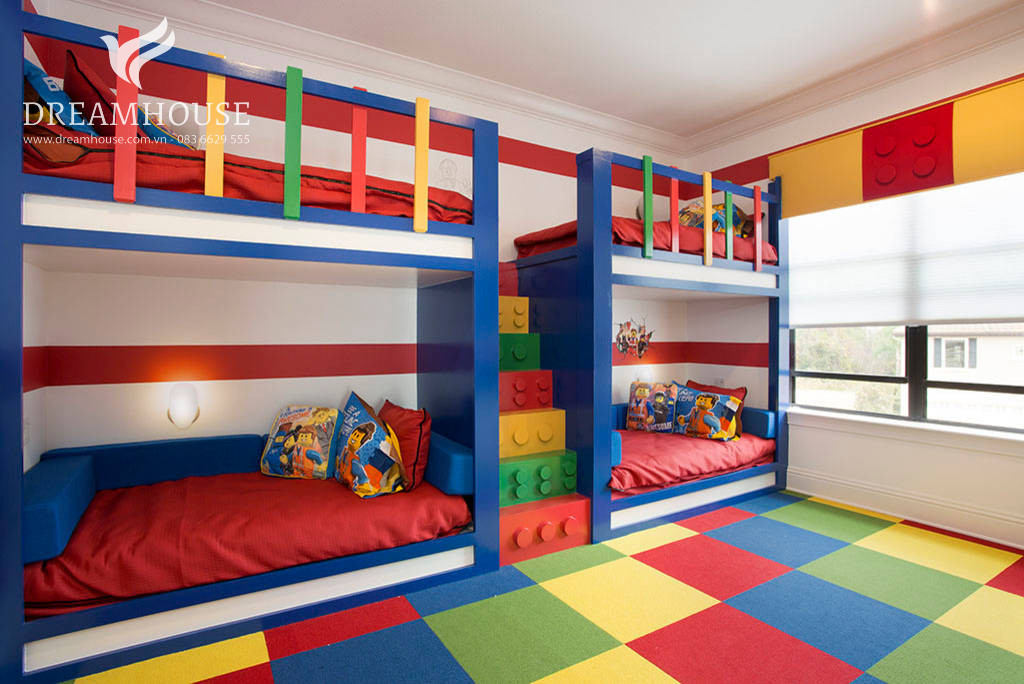 Mẫu giường tầng nhiều màu sắc