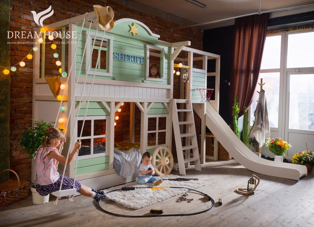 Mẫu giường tầng lâu đài