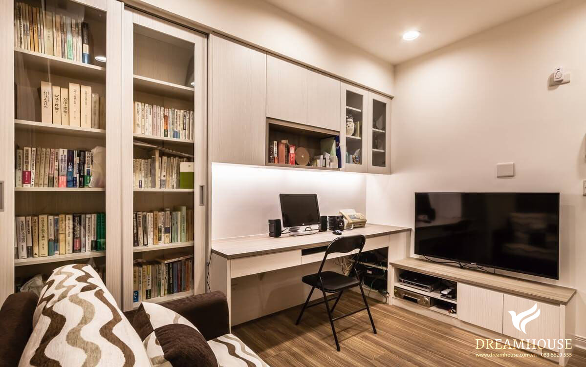 Thiết kế phòng làm việc với màu sắc phù hợp